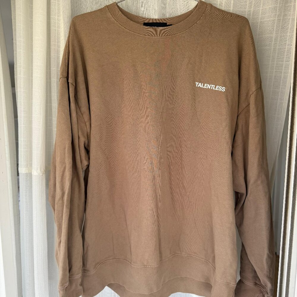 TALENTLESS Brown Sweatshirt Size XL